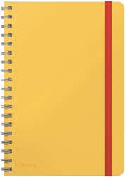 Notitieboek Leitz Cosy B5 lijn spiraal geel