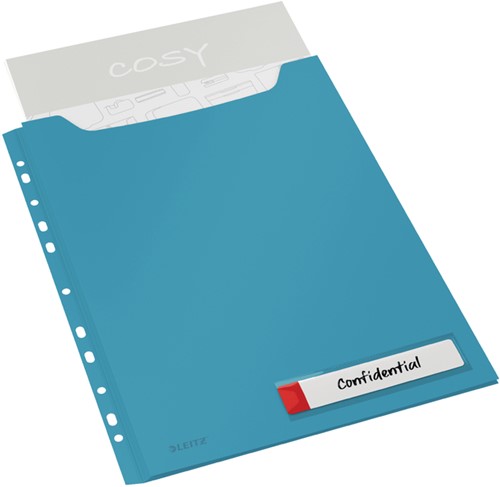 Showtas Leitz cosy u-map harmonica perforatiestrip blauw-2