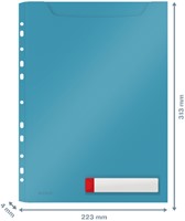 Showtas Leitz cosy u-map harmonica perforatiestrip blauw-3
