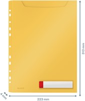 Showtas Leitz cosy u-map harmonica perforatiestrip geel-3