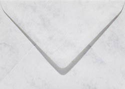 Envelop Papicolor A5 156x220mm marmer grijswit pk/6