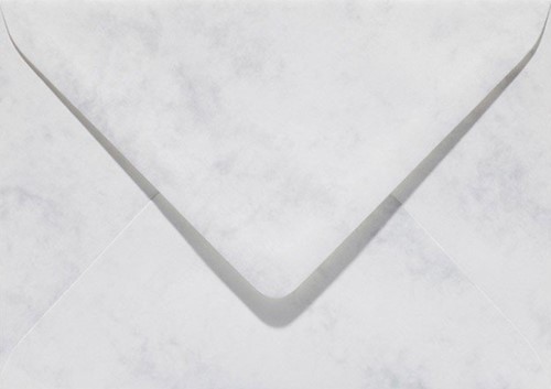Envelop Papicolor A5 156x220mm marmer grijswit pk/6