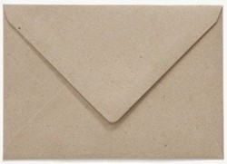 Envelop Papicolor A5 156x220mm recycled kraft grijs pk/6