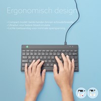 Toetsenbord R-Go Tools Compact Break Qwerty US-2