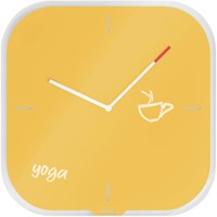 Wandklok Leitz cosy glas geel-2