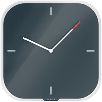 Wandklok Leitz cosy glas grijs