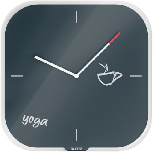 Wandklok Leitz cosy glas grijs-2