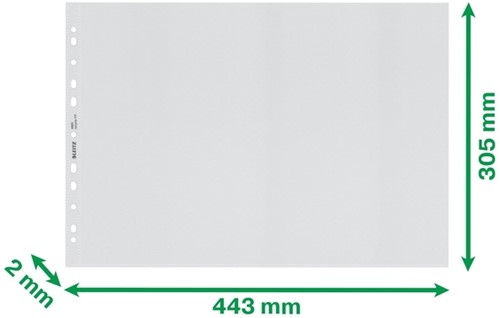 Showtas Leitz Recycle A3 11-gaats dwars PP 25 stuks-3