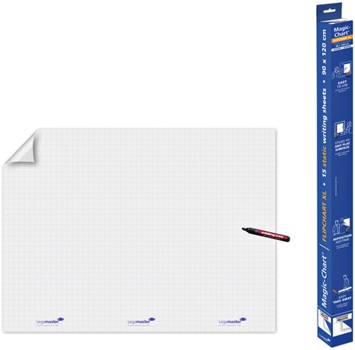 Magic-Chart Legamaster flipchart XL 90x120cm wit rol/15vel