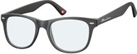 Leesbril Montana blue light filter +1.00 dpt zwart