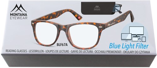 Leesbril Montana blue light filter +3.00 dpt turtle-2