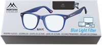 Leesbril Montana blue light filter  +1.00 dpt blauw-2