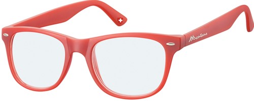 Leesbril Montana blue light filter +2.00 dpt rood