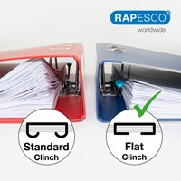 Nietmachine Rapesco antibacterieel flat clinch 35vel 24/6mm zwart-3