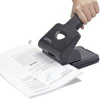 Perforator Rapesco HD865-P antibacterieel 2-gaats zwart-2