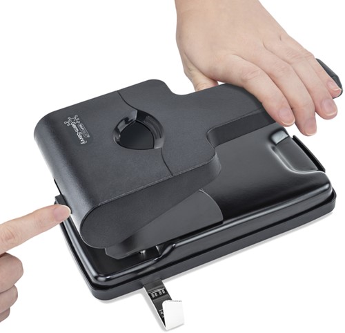 Perforator Rapesco HD865-P antibacterieel 2-gaats zwart-3