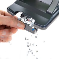 Perforator Rapesco X5-40ps antibacterieel 2-gaats zwart-2