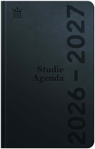 Schoolagenda 2026-2027 Ryam Studie DeLuxe 7dagen/2pagina's zwart