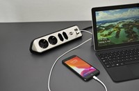 Tafelcontactdoos Brennenstuhl Estilo 4-voudig incl. 2 USB 200cm zwart zilver-5