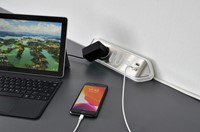Tafelcontactdoos Brennenstuhl Estilo 4-voudig incl. 2 USB 200cm wit zilver-6