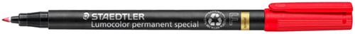 Viltstift Staedtler Lumocolor special 319 F permanent rood