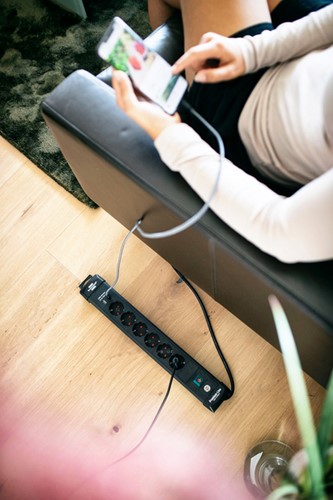 Stekkerdoos Brennenstuhl Premium 6-voudig incl. 2 USB 300cm zwart-2