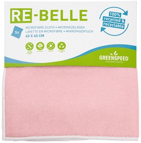 Microvezeldoek Greenspeed Re-belle 40x40cm roze