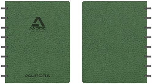 Schrift Adoc Business A5 ruit 5x5mm 144blz 90gr groen