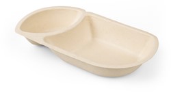 Snackbakje IEZZY A23 suikerriet PFAS-vrij 50 stuks 17.6 x 9.2 x 3.2 cm