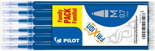 Rollerpenvulling PILOT FriXion BLS-FR7-L-S6 blauw 0.35mm set/6