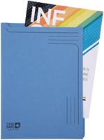 Insteekmap L-map Exacompta Clean'Safe blauw pk/5-2