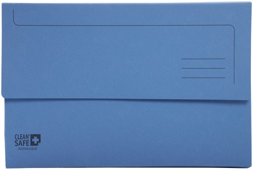 Pocketmap Exacompta Clean'Safe A4 400gr blauw pk/5