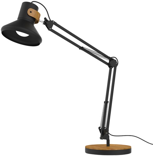 Bureaulamp Unilux Baya LED zwart/bamboe
