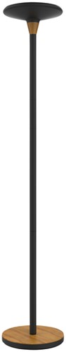 Vloerlamp Unilux Baly LED zwart/bamboe