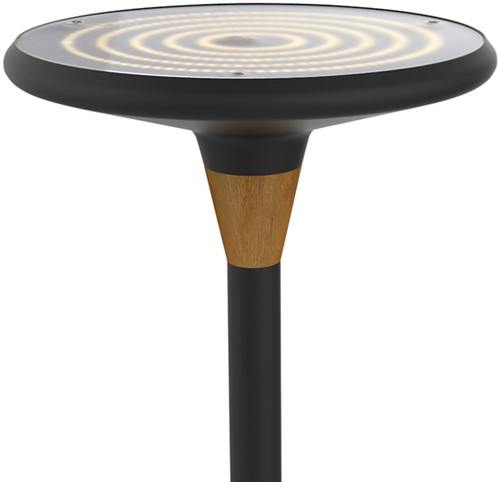 Vloerlamp Unilux Baly LED zwart/bamboe-3