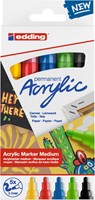 Acrylmarker edding e-5100 medium pastel kleur pk/5