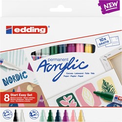 Acrylmarker edding starterskit groot realistisch pk/12