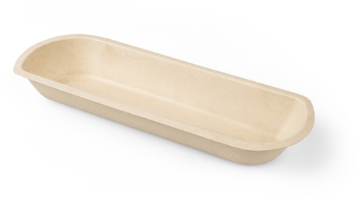 Snackbakje IEZZY A16 suikerriet PFAS-vrij 50 stuks 12 x 7.1 x 3.3 cm