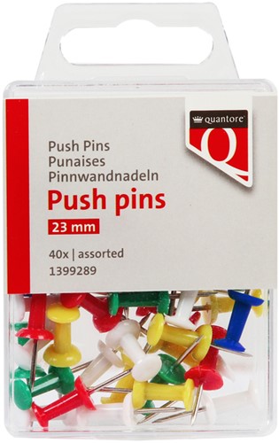 Push pins Quantore assorti 40 stuks