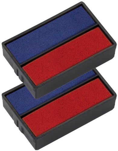 Stempelkussen Trodat 6/4850 blauw rood pk/2