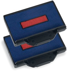 Stempelkussen Trodat 6/53/2 blauw rood pk/2