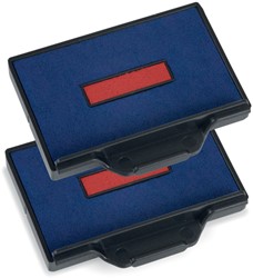 Stempelkussen Trodat 6/56/2 blauw rood pk/2