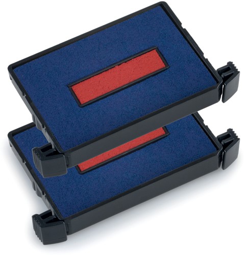 Stempelkussen Trodat 6/4750 blauw rood pk/2