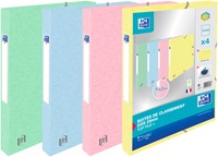 Elastobox Oxford Top File+ A4 25mm pastel assorti pk/4