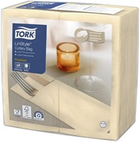 Servetten Tork 509601 LinStyle Pochette 19.5x9.8cm creme 50st