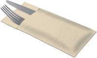 Servetten Tork 509601 LinStyle Pochette 19.5x9.8cm creme 50st-2