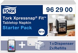 Dispenser startpakket Tork 962900 Xpressnap Fit zwart