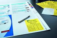 Etiket A4 199,6 x143,5mm geel permanent hechtend-1