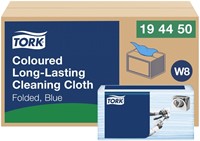 Reinigingsdoek Tork W8 194450 gevouwen blauw 40vel-5