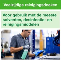 Reinigingsdoek Tork W8 194450 gevouwen blauw 40vel-3